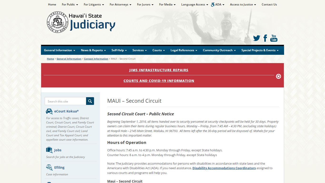 Judiciary | MAUI – Second Circuit